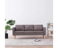Fotelis Trivietė sofa, taupe spalvos, audinys