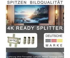 Tronicxl 2 krypčių bk skirstytuvas tv kabelio adapteris antenos skirstytuvas kabelinė tv dvbc, pvz., skirtas unitymedia vodafone netcologne netaachen netkassel telecolumbus primacom ewe skirstytuvas unicable