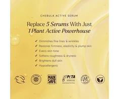 True Botanicals - natūralus chebula aktyvus serumas | švari, netoksiška, natūrali odos priežiūra (30 ml)