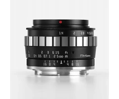 Objektyvas Ttartisan 23mm F1.4 Fujifilm Fx juodai sidabrinis