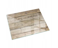 Tulup Apsauginis grūdintas stiklas po krosnele, medinė lenta, didelis formatas 120x80 cm