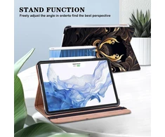 Tuolisg dėklas, skirtas ipad pro 11 inch m4 (2024), folio atverčiamas pu odos smūgiams atsparus apsauginis dėklas ipad pro 11, stovas, piniginės dėklas planšetiniam kompiuteriui, palaiko pencil pro/usb-c, automatinis miego/pabudimo režimas - owl