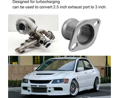 Turbo išmetimo flanšas, 2 varžtų išmetimo flanšas 3 colių nerūdijančio plieno vamzdis į 2,5 colio žemėjantį turbo išmetimo adapterį