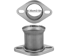 Turbo išmetimo flanšas, 2 varžtų išmetimo flanšas 3 colių nerūdijančio plieno vamzdis į 2,5 colio žemėjantį turbo išmetimo adapterį