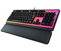 Turtle Beach Magma rgb žaidimų klaviatūra su membraniniais klavišais, patobulinta anti-ghosting funkcija, rgb apšvietimas, pritaikoma, nuimamas delno atramos - juoda