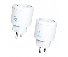 Tuya 2x Wifi Smart išmanusis lizdas su galios matuokliu, laikmačiu ir programatoriumi 16a