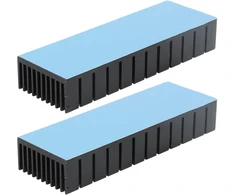 Tuzoo aliumininis heatsink'as 120 x 40 x 20 mm, 2 vnt. rinkinys, universalus Cpu, grandinėms plokštėms ir kt.