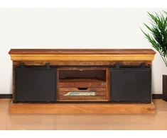 TV staliukas TV spintelė, 110x30x45cm, perdirbtos medienos masyvas