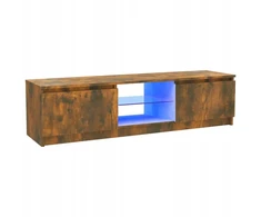 Tv staliukas Led 120x30x35,5 cm, dūminis ąžuolas