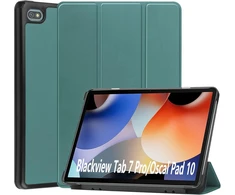 Tvirtas dėklas su stoveliu Blackview Tab 7 Pro/tab 7/oscal Pad 10, tamsiai žalias