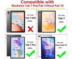 Tvirtas dėklas su stoveliu Blackview Tab 7 Pro/tab 7/oscal Pad 10, tamsiai žalias