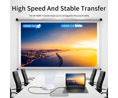 Twozoh hdmi į hdmi kabelis 2 m, 2 vnt., plonas, minkštas, itin plonas ir lankstus hdmi kabelis, palaiko 3d/4k ir 60 hz/2160p/1080p