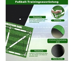 Tyafzzn futbolo kilimėlis 60 x 90 cm, futbolo žingsnių treniruočių kilimėlis, kamuolio kontrolės treniruotės, neslystantis treniruočių kilimėlis, dovana vaikams ir futbolo mėgėjams
