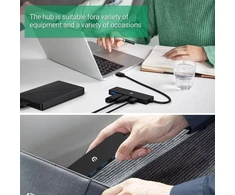Tymyp usb c šakotuvas, itin plonas multiport adapteris usb c su greitu duomenų perdavimu, 4-in-1 usb c skirstytuvas, suderinamas su spausdintuvu, mac mini, imac macpro