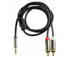 Typhoon minijack - cinch kabelis 1m paauksuotas
