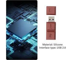 Uflatek 32 Gb Usb 2.0 atmintinė silikoninis šokolado formos raktas didelės spartos rudas u diskas sulankstomas kompiuteriams ir planšetiniams kompiuteriams