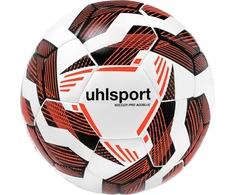 Uhlsport Soccer Pro Addglue futbolo kamuolys, skirtas varžyboms ir treniruotėms, dydžiai 3, 4 ir 5 - futbolas vaikams, jaunimui ir suaugusiems, baltas/juodas/fluo raudonas