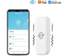 Uhppote 2.4ghz Wifi vibracijos jutiklis smūgio aliarmo detektorius durims langams stalčiui veikia su Tuya programėle