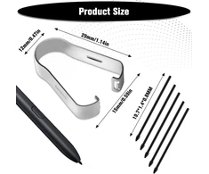 Ukofew 5 vnt. S-pen pakeitimo antgalių rinkinys, S Pen antgaliai su įrankiu, liečiamojo rašiklio S Pen antgaliai, skirti Galaxy Tab S6/s6lite/s7/s8/s9/note10/note20/note10+/note20 Ultra/s21u/s22u/s23u, juodi
