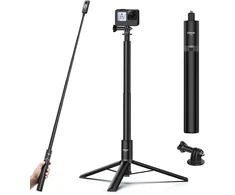 Ulanzi 150 cm asmenukių lazda trikojis, skirtas insta360 go 3/x3/one rs/one x2/one x/go 2/one r/one, tt52 monopodas trikojis, skirtas veiksmo kameroms, suderinamas su dji ir kt.