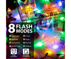 Ulinek lango dekoracija 3 žvaigždės su baterijomis, 30 led [1 m + 0.6 m] žvaigždės kalėdinė lango dekoracija su 4 besiūliais lipniais kabliukais, led žvaigždės vidaus ir lauko kalėdiniam langui, balkonui