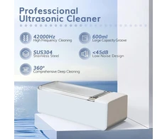 Ultragarso valymo įrenginys akiniams, ultragarsinis valiklis, 600 ml, 42 khz, ultragarsinis valiklis akiniams, papuošalams, laikrodžiams, burnos apsaugoms, dantų protezams, kontaktiniams lęšiams, aligneriams