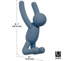 Umbra Buddy kabliukai, dekoratyviniai sieniniai kabliukai paltams, šalikams, krepšiams, kuprinėms, rankšluosčiams ir kt., 3 vnt. rinkinys, įvairių spalvų