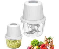 Umllpet elektrinis smulkintuvas, elektrinis svogūnų smulkintuvas 400 ml, svogūnams, daržovėms, mėsai, česnakams, svogūnų pjaustyklė, usb svogūnų pjaustyklė, elektrinis mažas svogūnų smulkintuvas