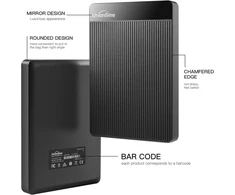 Unionsine išorinis kietasis diskas 250gb itin plonas nešiojamas 2.5 colio usb 3.0 sata kietojo disko saugykla, skirta pc, mac, tv, wii u, XBOX, ps4 (juodas) hd2510