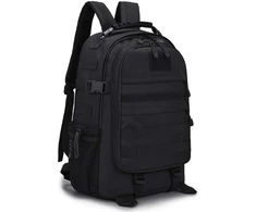 Unisex karinis kuprinė Molle, taktinis, motociklinis, žygiams, lauko, medžioklės, universiteto, vandeniui atsparus žygio dienos krepšys, 25 litrai nailono, B30-45l-juodas