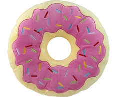 United Labels Spurgos formos pagalvėlė, pliušinė dekoratyvinė pagalvėlė, apvali pagalvė, rožinė, 40 cm