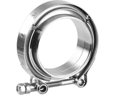 Universali 76 mm v formos apkabos komplektas su vyrišku ir moterišku flanšu nerūdijantis plienas 304, turbo wastegate apkabos flanšo komplektas universalus (v formos apkaba su flanšu, 76 mm 3 coliai)