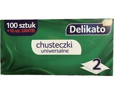 Universalios servetėlės Delikato A'100, 2 sluoksnių