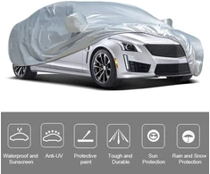 Universalus automobilio uždangalas pilnas lauko vidaus apsauga nuo uv spindulių karščio dulkių įbrėžimų atsparus mažam sedanui