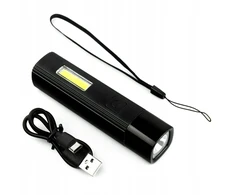 Universalus mažas mini Led žibintuvėlis Usb-c baltas raudonas šviesos 4 režimai