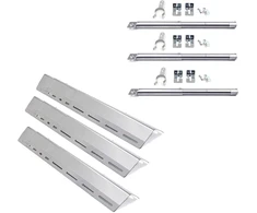 Universalus nerūdijančio plieno vamzdinis degiklis 31–44 cm ir degiklio dangtis 30–72 cm, skirtas charbroil, enders, landmann, barbecook, taino, tepro, rösle vision g3, reguliuojamos dujinės kepsninės atsarginės dalys, pakuotė