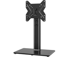 Laikiklis Universalus reguliuojamo aukščio tv stovas 19-43 colių televizoriams, lcd led plokščiaekranis tv stovo priedas vesa 200 x 200, stalo stovas / juodas, išlaiko iki 45 kg
