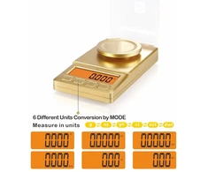 Uniweigh Precision svarstyklės 0.001g/50g, skaitmeninės miligraminės svarstyklės, juvelyrinės svarstyklės, įkraunamos laboratorinės svarstyklės, aukso svarstyklės, mg svarstyklės su 50g kalibravimo svoriu, pincetas, šepetėlis, svėrimo lėkštelė, baterijos