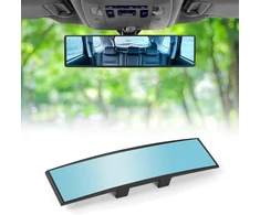 Uraqt automobilio galinio vaizdo veidrodėlis, 310 mm x 85 mm, universalus vidinis veidrodėlis, panorama, akinimą mažinantis vidinis galinio vaizdo veidrodis, didelis matomumas, platus kampas, panorama, didelis aiškumas, automobilio veidrodis skirtas suv c