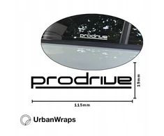Urbanwraps Automobilio lipdukas ant stiklo Prodrive 115x19 baltas blizgus