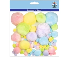 Ursus 39500001 – pūkuoti pom pom pastelinės spalvos