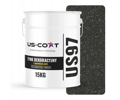 Us-coat Dekoratyvinis grafitinis tinkas su permatoma žėrute Mikowy D924 15kg Premium