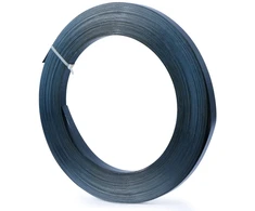 U.s. solid 19 mm pločio x 0,5 mm storio x 80 m ilgio plieno juosta