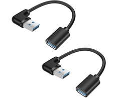 Usb 3.0 Kampinis Prailgintuvas 90° 15cm (2 vnt.)