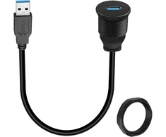 Usb 3.0 prailginimo laidas su tvirtinimu, 5gbps, 30cm