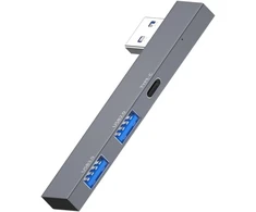 Usb 3.0 šakotuvas: 3 prievadai (usb 3.0, Usb 2.0, Type C)