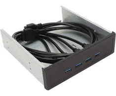 Usb 3.0 šakotuvas, 4 prievadų priekinė panelė į pagrindinę plokštę, 5.25 colio 5 gbps didelio greičio 19 kontaktų optinio įrenginio skydelis, plug and play, suderinamas su windows 11, 10, 8.1, 8, 7, vista, xp, pc kompiuteriams