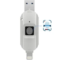 Usb 3.0 šifruotas išorinis atminties įrenginys su pirštų atspaudų šifravimu, usb atmintinė, skirta iphone/ipad/ipadmini/mac/pc, usb 3.0 atmintinė 128 gb