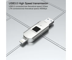 Usb 3.0 šifruotas išorinis atminties įrenginys su pirštų atspaudų šifravimu, usb atmintinė, skirta iphone/ipad/ipadmini/mac/pc, usb 3.0 atmintinė 128 gb
