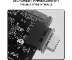 Usb 3.1 Plokštės Adapteris: 19/20 Pin į Type E, 10gbps